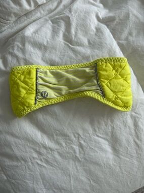 lululemon athletica Neon Yellow Quilted headband